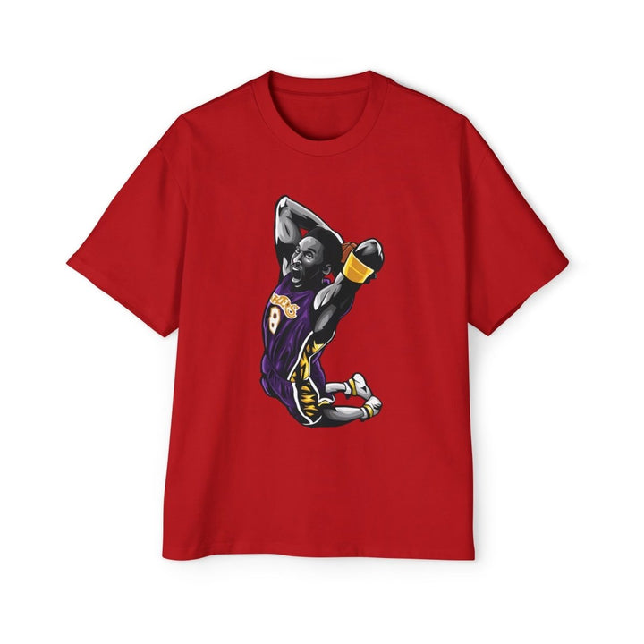 Kobe Bryant Heavy Oversized Tee - Retro Basketball Slam Dunk Graphic Tee - S - Midnight Blue - Kobe Bryant Heavy Oversized Tee - Retro Basketball Slam Dunk Graphic Tee - Tatoo Tee
