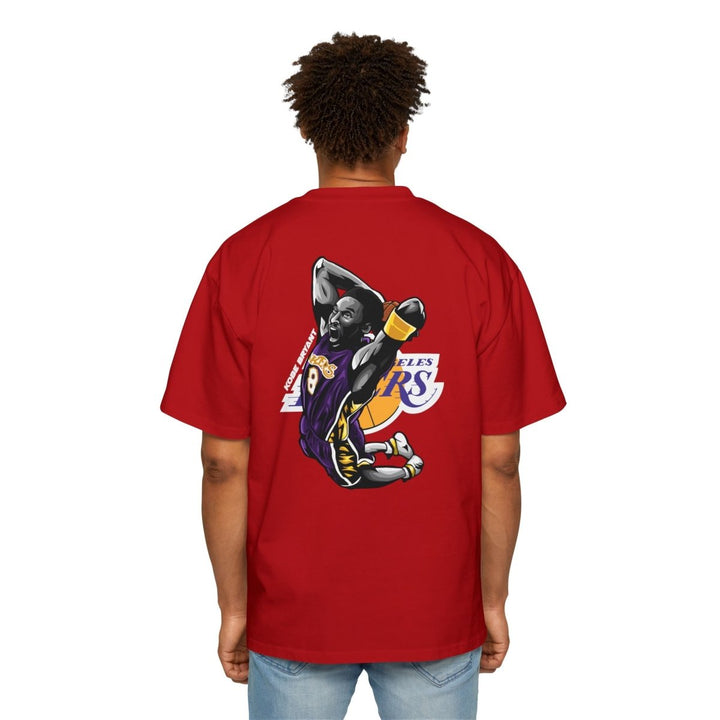 Kobe Bryant Heavy Oversized Tee - Retro Basketball Slam Dunk Graphic Tee - S - Midnight Blue - Kobe Bryant Heavy Oversized Tee - Retro Basketball Slam Dunk Graphic Tee - Tatoo Tee