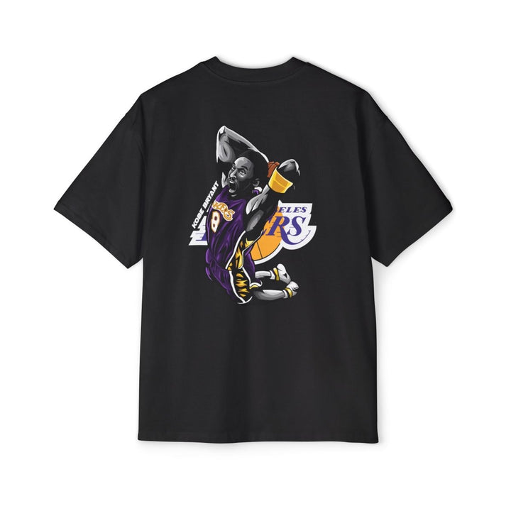 Kobe Bryant Heavy Oversized Tee - Retro Basketball Slam Dunk Graphic Tee - S - Midnight Blue - Kobe Bryant Heavy Oversized Tee - Retro Basketball Slam Dunk Graphic Tee - Tatoo Tee