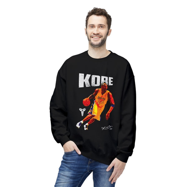 Kobe Bryant Inspired Unisex Crewneck Sweatshirt, Basketball Fan - Black - S - Kobe Bryant Inspired Unisex Crewneck Sweatshirt, Basketball Fan - Tatoo Tee