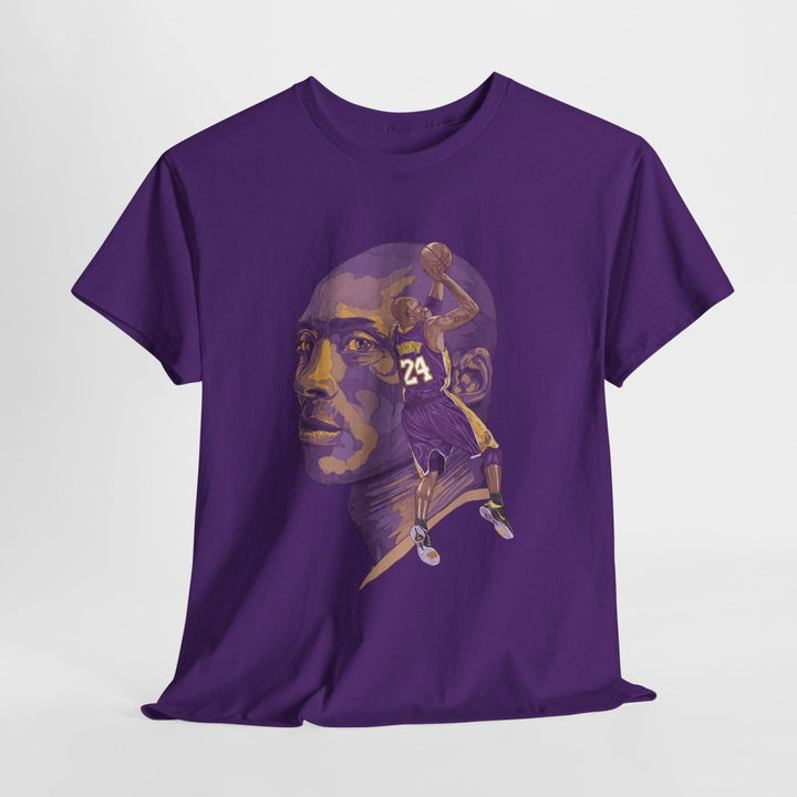 Kobe Bryant Tribute Tee - Unisex Heavy Cotton Shirt - Purple - S - Kobe Bryant Tribute Tee - Unisex Heavy Cotton Shirt - Tatoo Tee