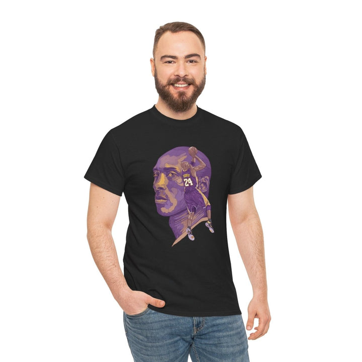Kobe Bryant Tribute Tee - Unisex Heavy Cotton Shirt - Purple - S - Kobe Bryant Tribute Tee - Unisex Heavy Cotton Shirt - Tatoo Tee