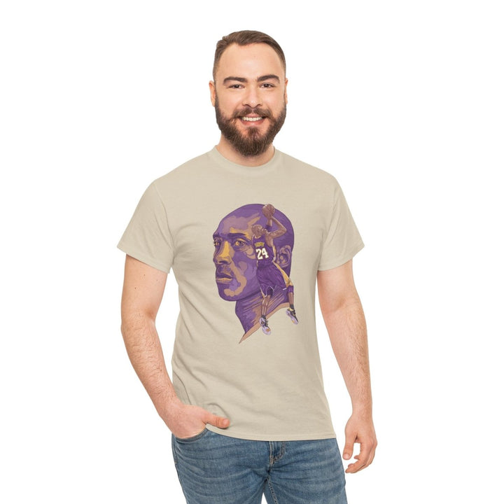 Kobe Bryant Tribute Tee - Unisex Heavy Cotton Shirt - Purple - S - Kobe Bryant Tribute Tee - Unisex Heavy Cotton Shirt - Tatoo Tee