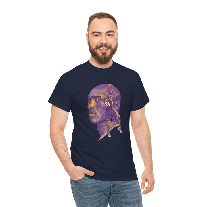 Kobe Bryant Tribute Tee - Unisex Heavy Cotton Shirt - Purple - S - Kobe Bryant Tribute Tee - Unisex Heavy Cotton Shirt - Tatoo Tee