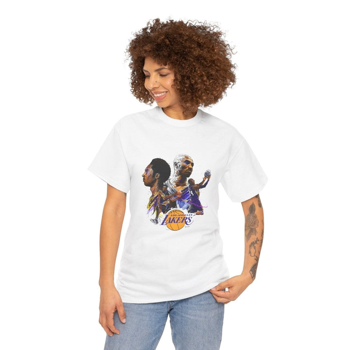 Kobe Bryant Tribute Unisex Heavy Cotton Tee - Black - S - Kobe Bryant Tribute Unisex Heavy Cotton Tee - Tatoo Tee