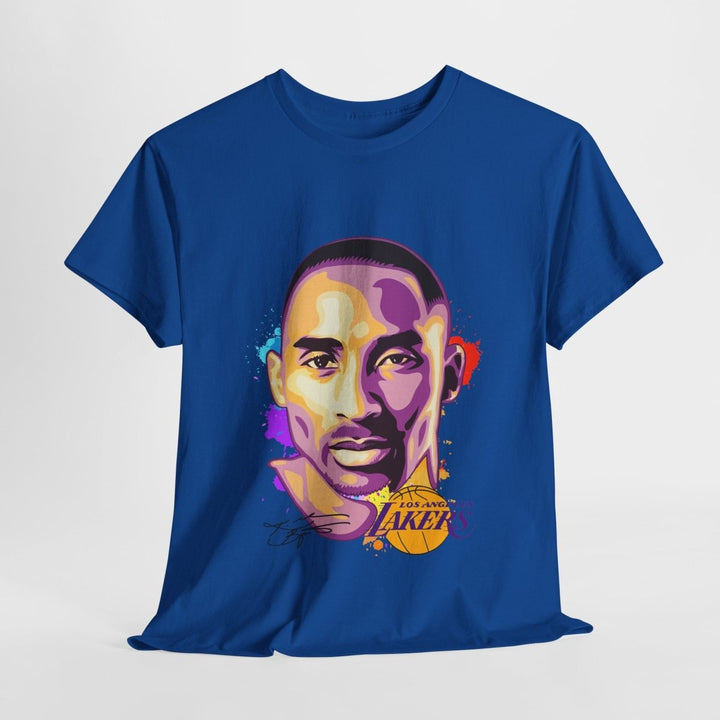 Kobe Bryant Tribute Unisex Heavy Cotton Tee - Lakers Fan Apparel - Purple - S - Kobe Bryant Tribute Unisex Heavy Cotton Tee - Lakers Fan Apparel - Tatoo Tee