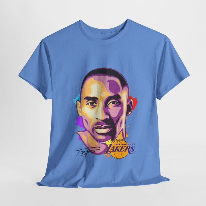 Kobe Bryant Tribute Unisex Heavy Cotton Tee - Lakers Fan Apparel - Purple - S - Kobe Bryant Tribute Unisex Heavy Cotton Tee - Lakers Fan Apparel - Tatoo Tee