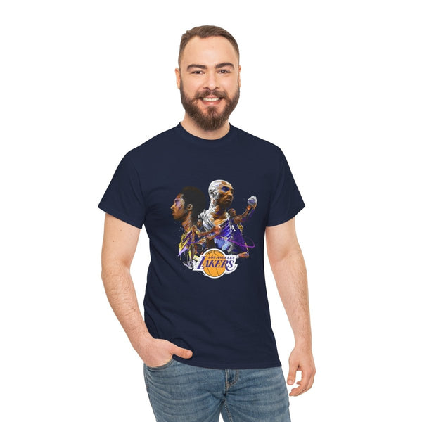 Kobe Bryant Tribute Unisex Heavy Cotton Tee - Navy - S - Kobe Bryant Tribute Unisex Heavy Cotton Tee - Tatoo Tee