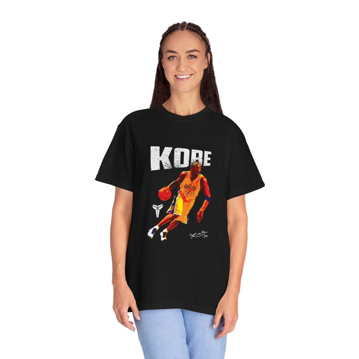 Kobe Bryant Unisex Garment - Dyed T-shirt, Vintage Basketball Tee - Black - S - Kobe Bryant Unisex Garment - Dyed T-shirt, Vintage Basketball Tee - Tatoo Tee