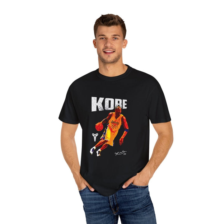 Kobe Bryant Unisex Garment - Dyed T-shirt, Vintage Basketball Tee - Black - S - Kobe Bryant Unisex Garment - Dyed T-shirt, Vintage Basketball Tee - Tatoo Tee