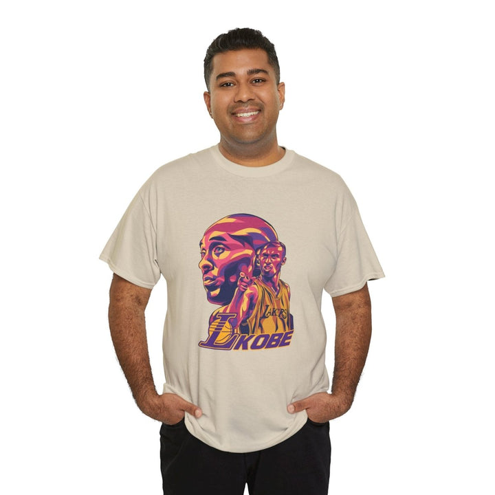 Kobe Bryant Unisex Heavy Cotton Tee - Tribute Shirt for Basketball Fans - Purple - S - Kobe Bryant Unisex Heavy Cotton Tee - Tribute Shirt for Basketball Fans - Tatoo Tee