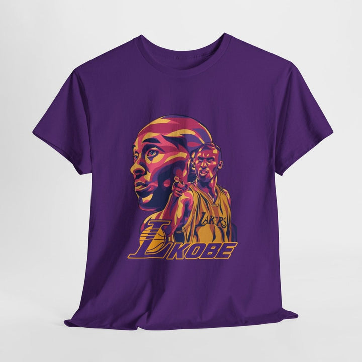 Kobe Bryant Unisex Heavy Cotton Tee - Tribute Shirt for Basketball Fans - Purple - S - Kobe Bryant Unisex Heavy Cotton Tee - Tribute Shirt for Basketball Fans - Tatoo Tee