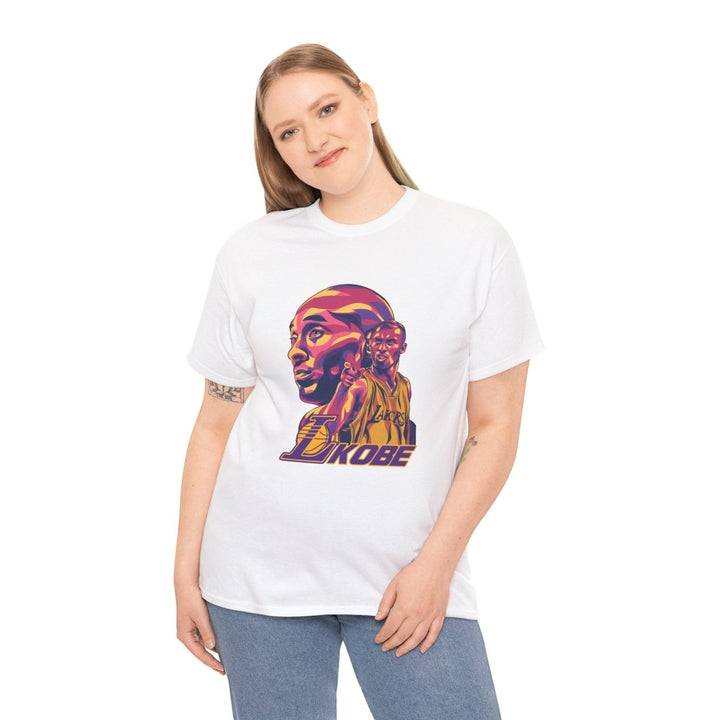 Kobe Bryant Unisex Heavy Cotton Tee - Tribute Shirt for Basketball Fans - White - S - Kobe Bryant Unisex Heavy Cotton Tee - Tribute Shirt for Basketball Fans - Tatoo Tee
