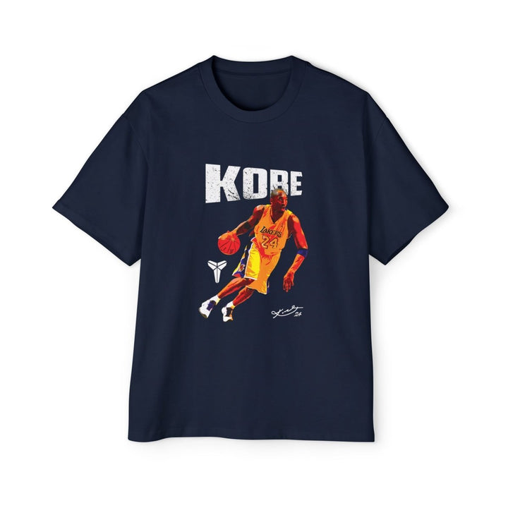Kobe Tribute Men's Heavy Oversized Tee | Basketball Lover's Gift - S - Navy - Kobe Tribute Men's Heavy Oversized Tee | Basketball Lover's Gift - Tatoo Tee