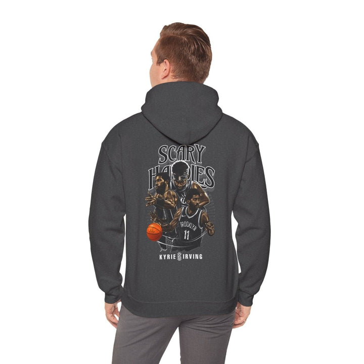 Kyrie Irving Inspired Unisex Heavy Blend Hoodie - Streetwear Style - Dark Heather - S - Kyrie Irving Inspired Unisex Heavy Blend Hoodie - Streetwear Style - Tatoo Tee