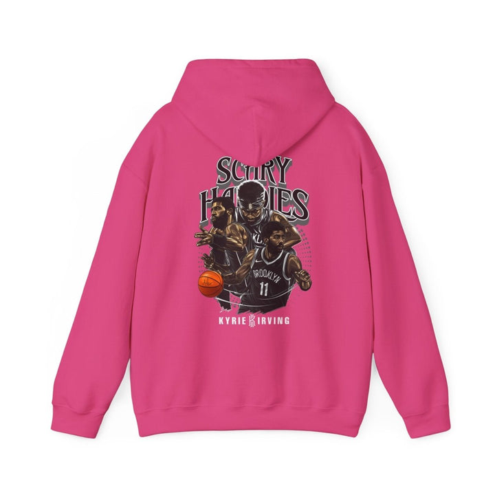 Kyrie Irving Inspired Unisex Heavy Blend Hoodie - Streetwear Style - Heliconia - S - Kyrie Irving Inspired Unisex Heavy Blend Hoodie - Streetwear Style - Tatoo Tee
