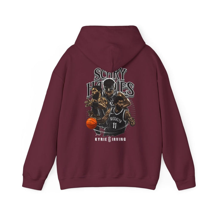 Kyrie Irving Inspired Unisex Heavy Blend Hoodie - Streetwear Style - Heliconia - S - Kyrie Irving Inspired Unisex Heavy Blend Hoodie - Streetwear Style - Tatoo Tee