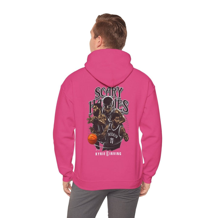 Kyrie Irving Inspired Unisex Heavy Blend Hoodie - Streetwear Style - Heliconia - S - Kyrie Irving Inspired Unisex Heavy Blend Hoodie - Streetwear Style - Tatoo Tee