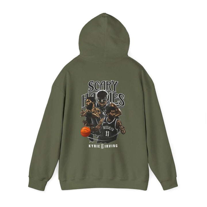 Kyrie Irving Inspired Unisex Heavy Blend Hoodie - Streetwear Style - Heliconia - S - Kyrie Irving Inspired Unisex Heavy Blend Hoodie - Streetwear Style - Tatoo Tee