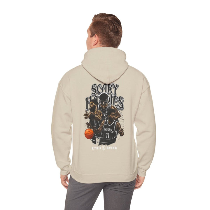 Kyrie Irving Inspired Unisex Heavy Blend Hoodie - Streetwear Style - Sand - S - Kyrie Irving Inspired Unisex Heavy Blend Hoodie - Streetwear Style - Tatoo Tee