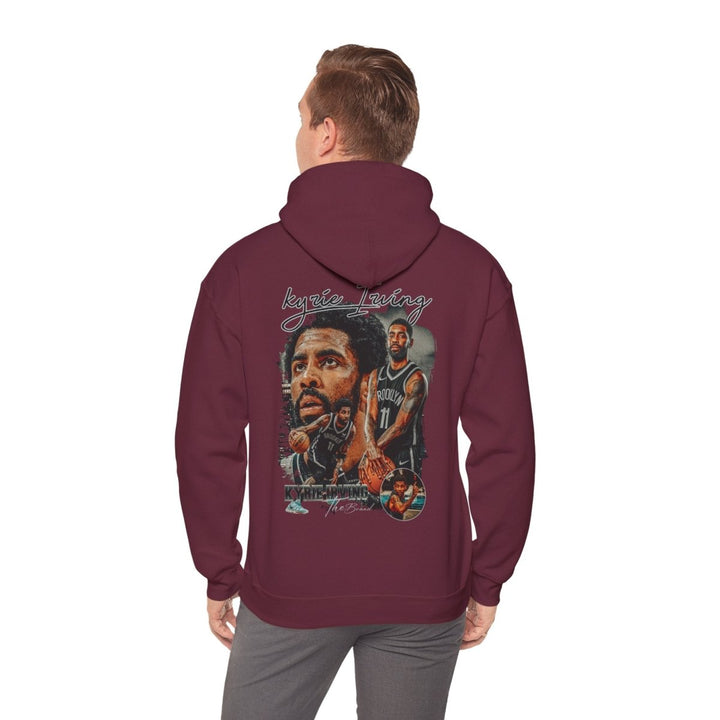 Kyrie Irving Unisex Heavy Blend Hoodie - Ultimate Fan Gear for Basketball Lovers - Maroon - S - Kyrie Irving Unisex Heavy Blend Hoodie - Ultimate Fan Gear for Basketball Lovers - Tatoo Tee