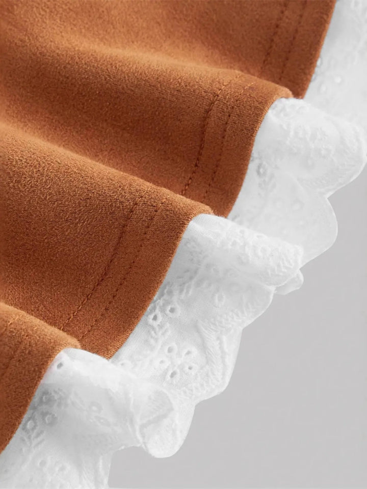 Lace Trim Peplum Cami - Light Brown - XS - eab0449ee31343d0ab4bcaa247eb2f52 - Max - Origin - Tatoo Tee