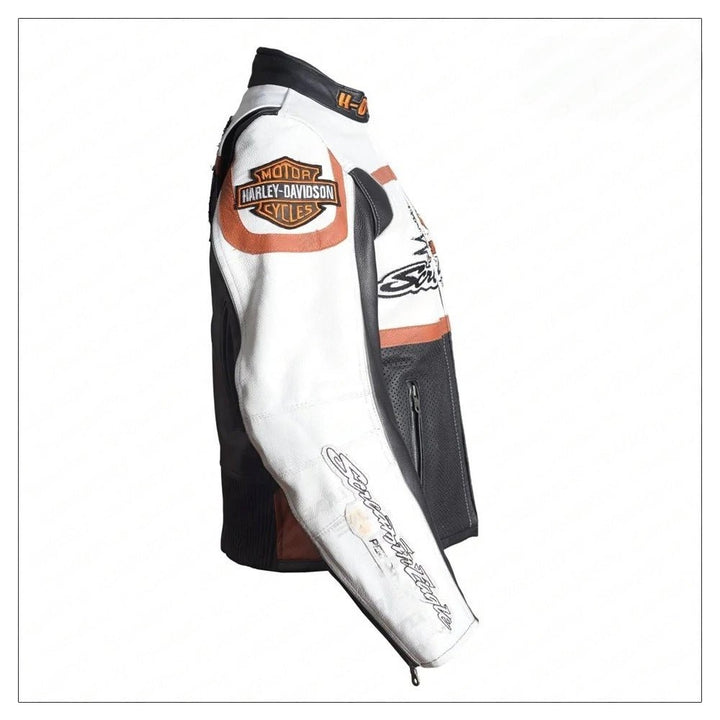 Ladies Harley Davidson Raceway Screamin Eagle Leather Jacket - Female - XS - Ladies Harley Davidson Raceway Screamin Eagle Leather Jacket - Tatoo Tee