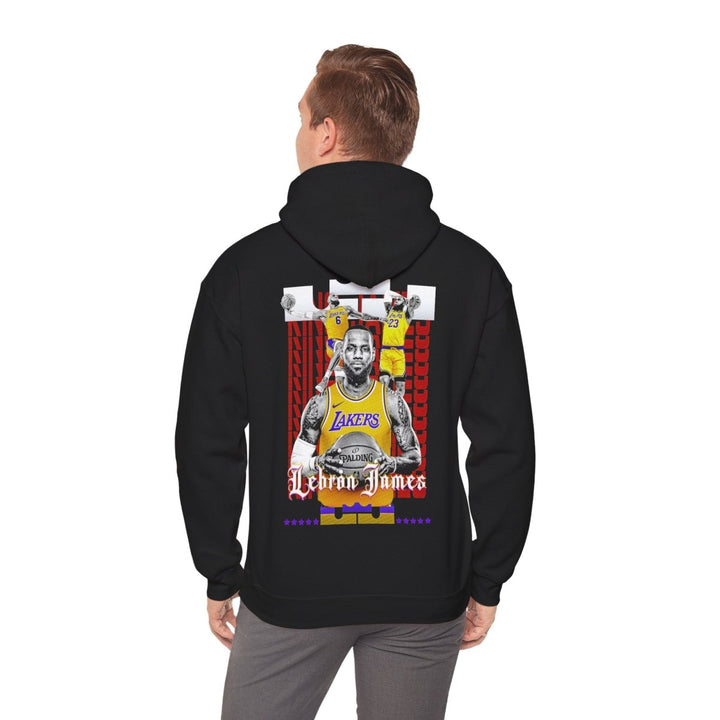 Lakers LeBron James Hoodie - Unisex Heavy Blend Sweatshirt for Basketball Fans - Black - S - Lakers LeBron James Hoodie - Unisex Heavy Blend Sweatshirt for Basketball Fans - Tatoo Tee