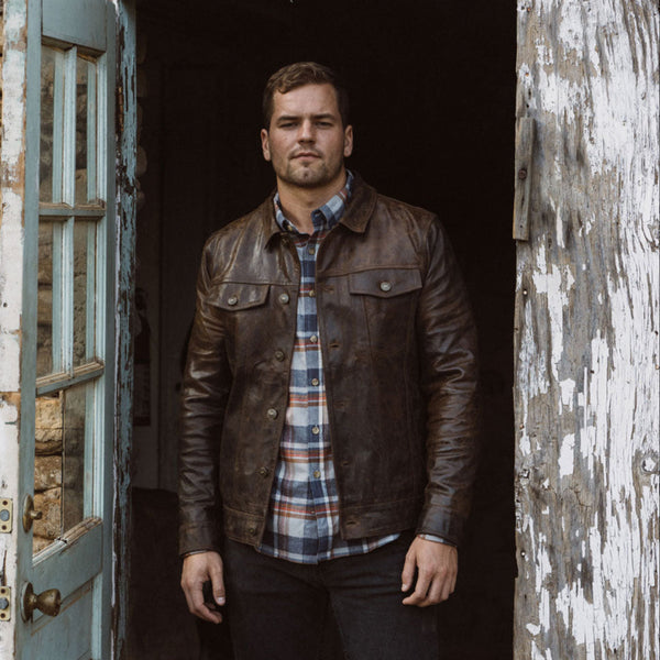 Driggs Leather Jacket | Brown