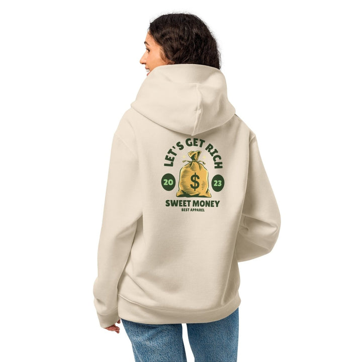 Let’s Get Rich Oversized heavyweight hoodie - Dust - S - Product mockup - Tatoo Tee