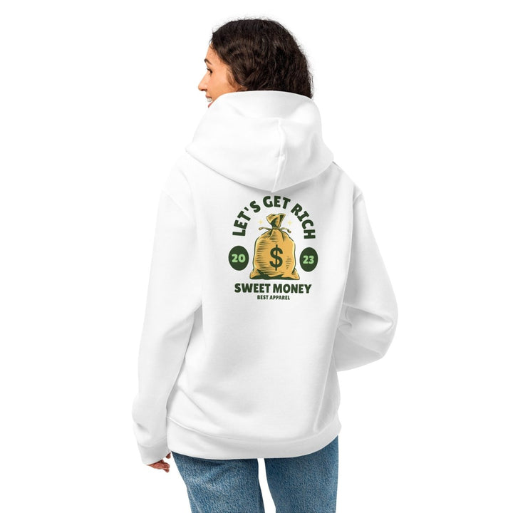 Let’s Get Rich Oversized heavyweight hoodie - White - S - Product mockup - Tatoo Tee