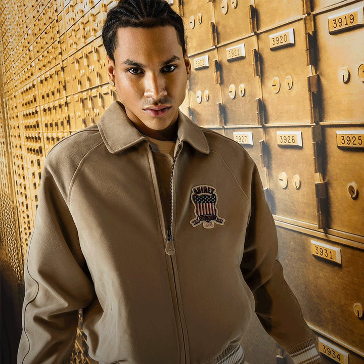 LIMITED EDITION SUEDE ICON JACKET - MINK - XS - LIMITED EDITION SUEDE ICON JACKET - Tatoo Tee