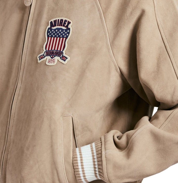 LIMITED EDITION SUEDE ICON JACKET - MINK - XS - LIMITED EDITION SUEDE ICON JACKET - Tatoo Tee