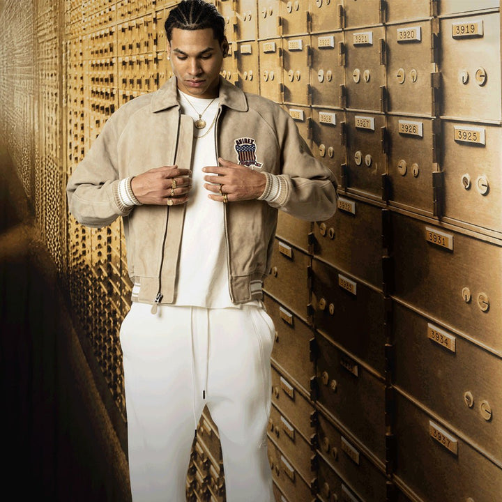 LIMITED EDITION SUEDE ICON JACKET - MINK - XS - LIMITED EDITION SUEDE ICON JACKET - Tatoo Tee