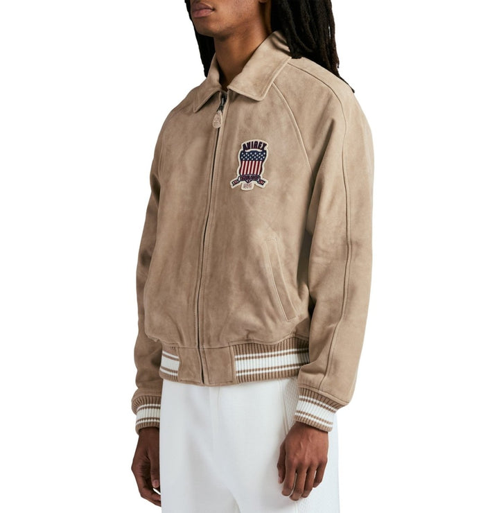 LIMITED EDITION SUEDE ICON JACKET - MINK - XS - LIMITED EDITION SUEDE ICON JACKET - Tatoo Tee