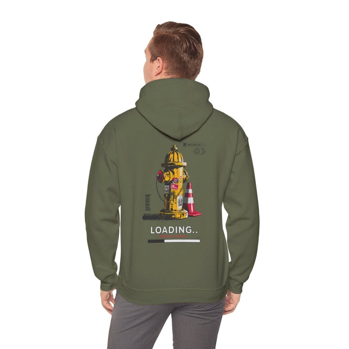 Loading Problem Solved Unisex Hooded Sweatshirt - Fun Graphic Sweatshirt for Everyday Comfort - Military Green - S - Loading Problem Solved Unisex Hooded Sweatshirt - Fun Graphic Sweatshirt for Everyday Comfort - Tatoo Tee