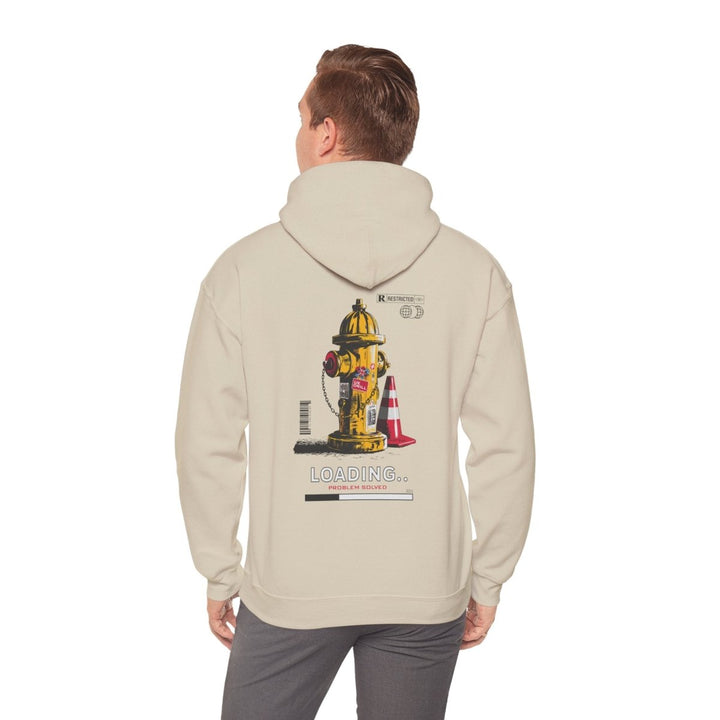 Loading Problem Solved Unisex Hooded Sweatshirt - Fun Graphic Sweatshirt for Everyday Comfort - Military Green - S - Loading Problem Solved Unisex Hooded Sweatshirt - Fun Graphic Sweatshirt for Everyday Comfort - Tatoo Tee