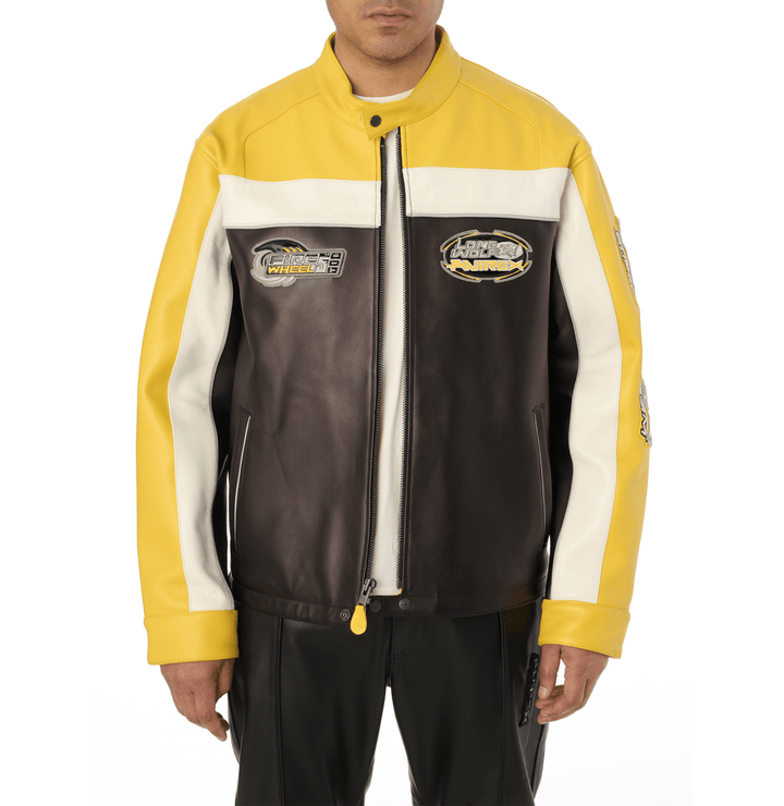 LONE WOLF RACER JACKET - GOLD - XS - LONE WOLF RACER JACKET - Tatoo Tee