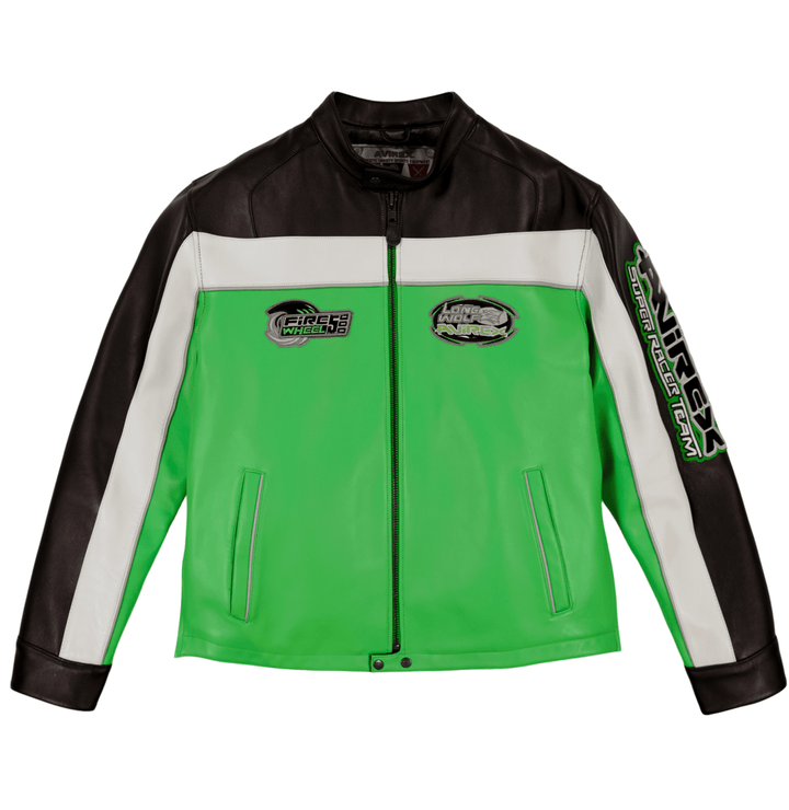 LONE WOLF RACER JACKET - LIME GREEN - XS - LONE WOLF RACER JACKET - Tatoo Tee