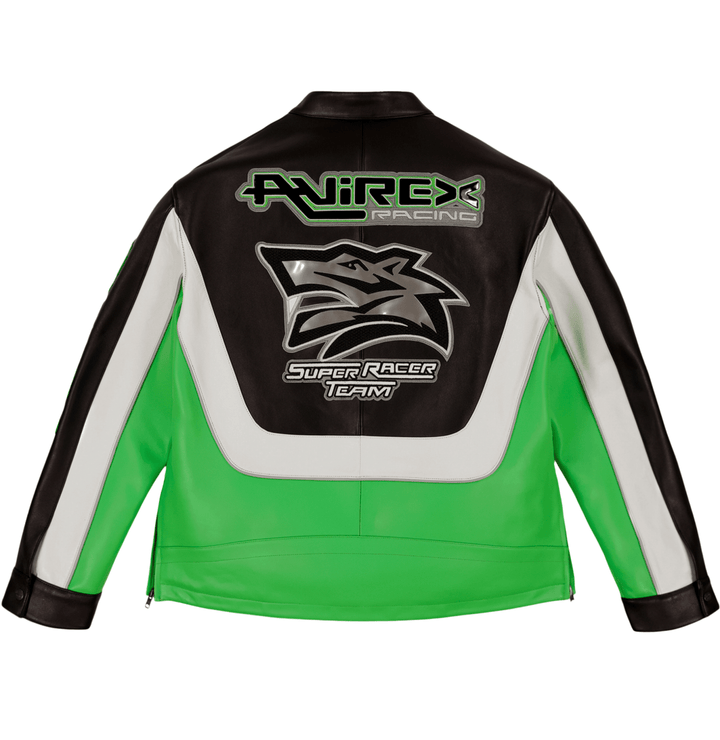LONE WOLF RACER JACKET - LIME GREEN - XS - LONE WOLF RACER JACKET - Tatoo Tee