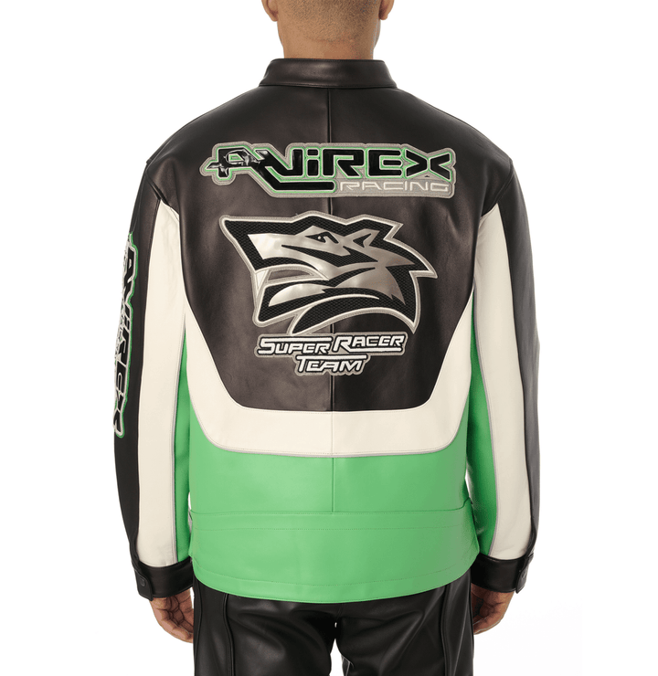 LONE WOLF RACER JACKET - LIME GREEN - XS - LONE WOLF RACER JACKET - Tatoo Tee