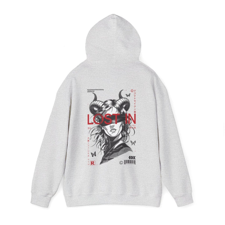 Lost in Vibes Unisex Hooded Sweatshirt - Royal - S - Lost in Vibes Unisex Hooded Sweatshirt - Tatoo Tee