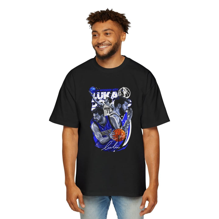 Luka Doncic Graphic Heavy Oversized Tee - Casual Sportswear for Basketball Fans - S - Athletic Heather - Luka Doncic Graphic Heavy Oversized Tee - Casual Sportswear for Basketball Fans - Tatoo Tee