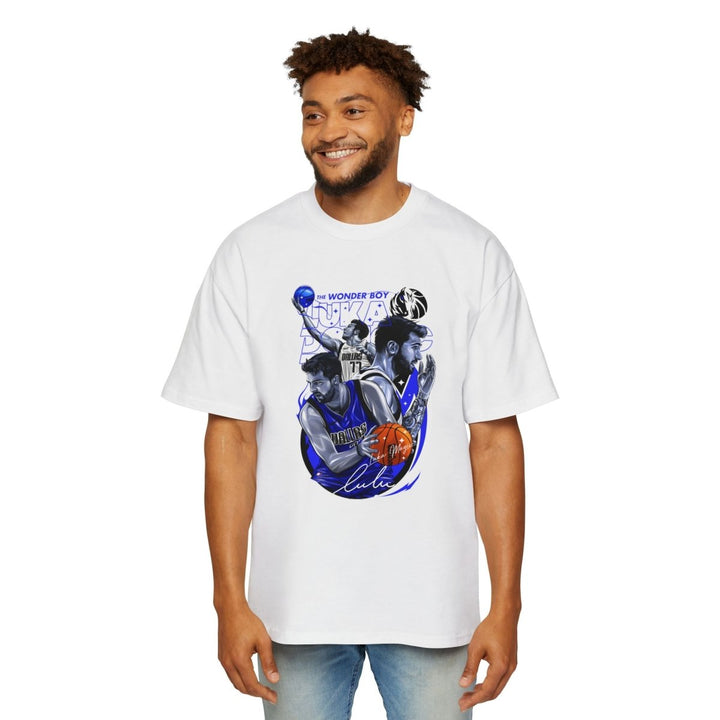 Luka Doncic Graphic Heavy Oversized Tee - Casual Sportswear for Basketball Fans - S - White - Luka Doncic Graphic Heavy Oversized Tee - Casual Sportswear for Basketball Fans - Tatoo Tee
