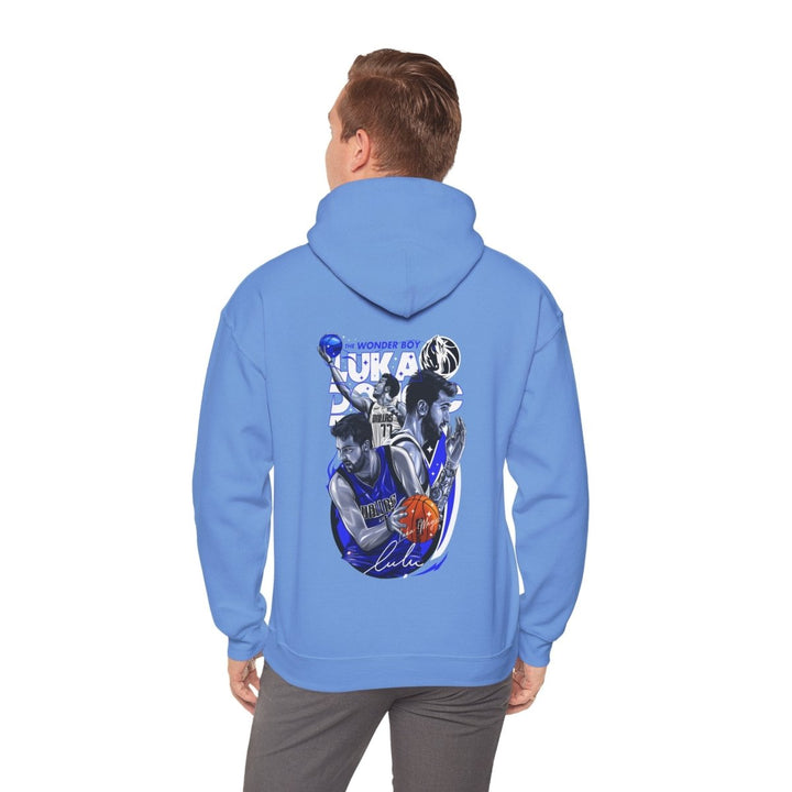 Luka Doncic Unisex Hooded Sweatshirt - NBA Star Apparel - Carolina Blue - S - Luka Doncic Unisex Hooded Sweatshirt - NBA Star Apparel - Tatoo Tee