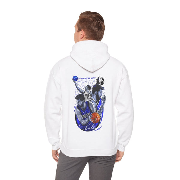 Luka Doncic Unisex Hooded Sweatshirt - NBA Star Apparel - White - S - Luka Doncic Unisex Hooded Sweatshirt - NBA Star Apparel - Tatoo Tee