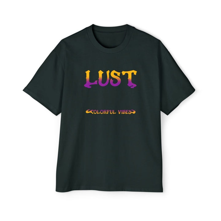 LUST Colorful Vibes Heavy Oversized Tee for Expressive Fashion - Navy - S - LUST Colorful Vibes Heavy Oversized Tee for Expressive Fashion - Tatoo Tee