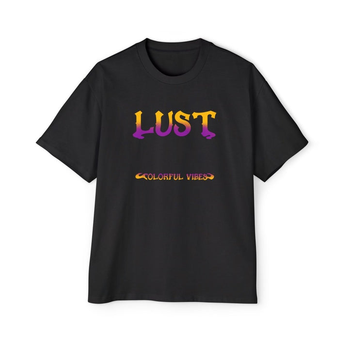LUST Colorful Vibes Heavy Oversized Tee for Expressive Fashion - Navy - S - LUST Colorful Vibes Heavy Oversized Tee for Expressive Fashion - Tatoo Tee
