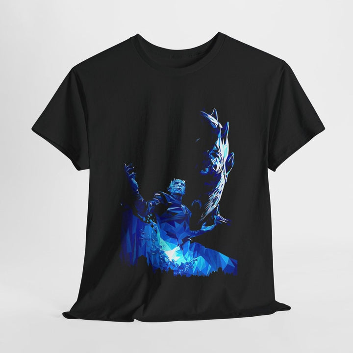 Magical Fantasy Unisex Heavy Cotton Tee - Vibrant Graphic Design - Black - S - Magical Fantasy Unisex Heavy Cotton Tee - Vibrant Graphic Design - Tatoo Tee