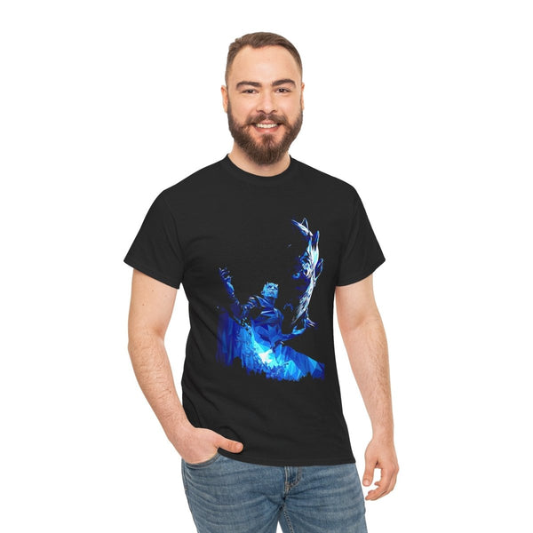 Magical Fantasy Unisex Heavy Cotton Tee - Vibrant Graphic Design - Black - S - Magical Fantasy Unisex Heavy Cotton Tee - Vibrant Graphic Design - Tatoo Tee